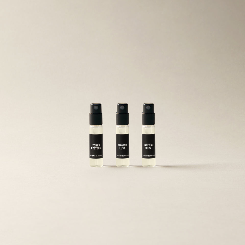 SET ÉCHANTILLONS EXTRAITS DE PARFUM