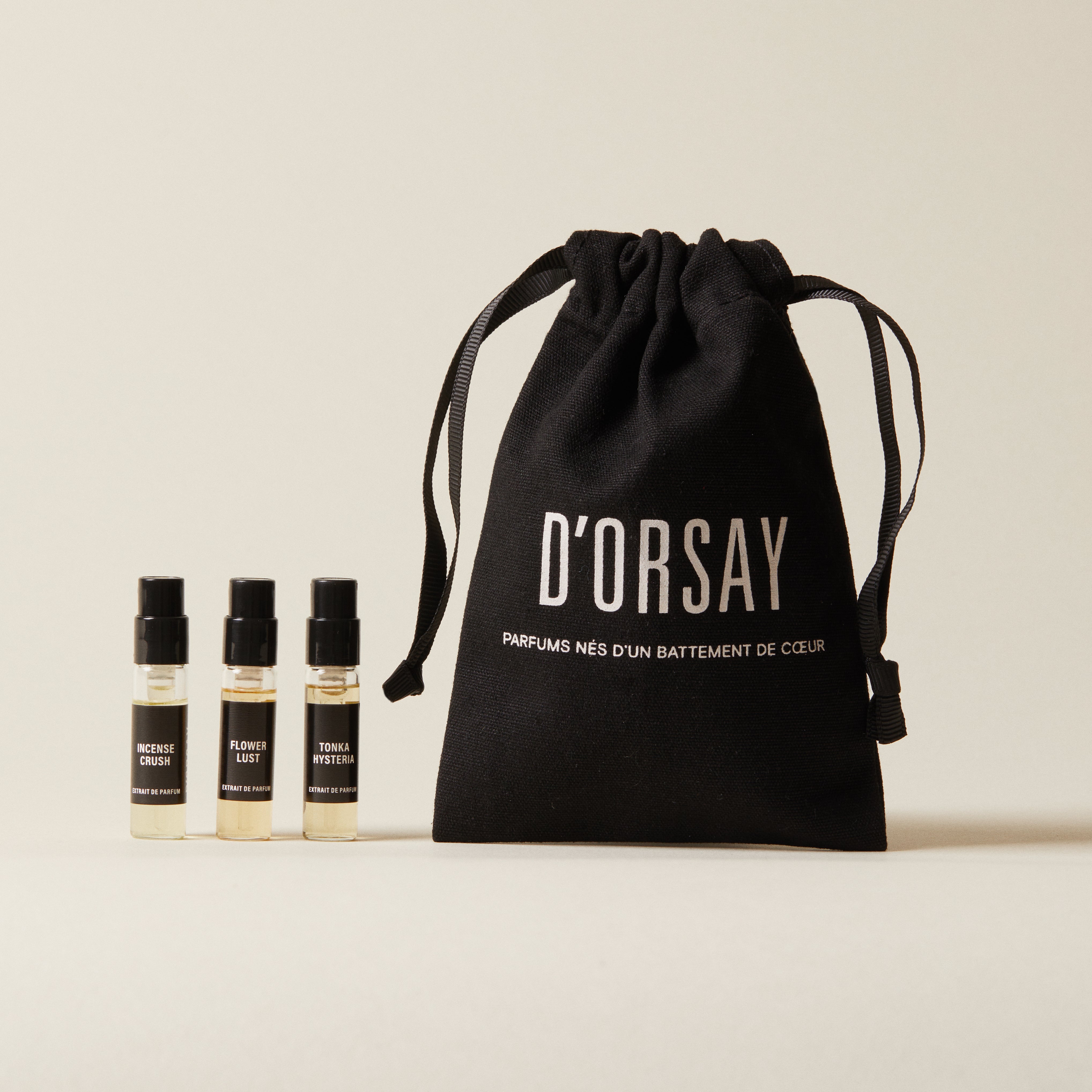 D'ORSAY 香水 3本セット 各1.5ml Extrait de Parfum Sample Kit – Maison D'ORSAY