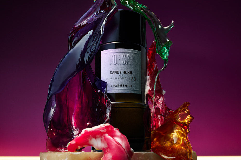 CANDY RUSH: NEW PERFUME EXTRACT EXCLUSIVELY FOR CAMPOMARZIO 70 AND BOUTIQUE D'ORSAY PARIS